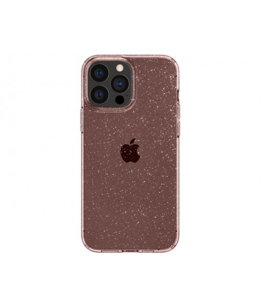 Husa Spigen Liquid Crystal Glitter Rose Compatibila Cu iPhone 13 Pro Max, Silicon Transparent